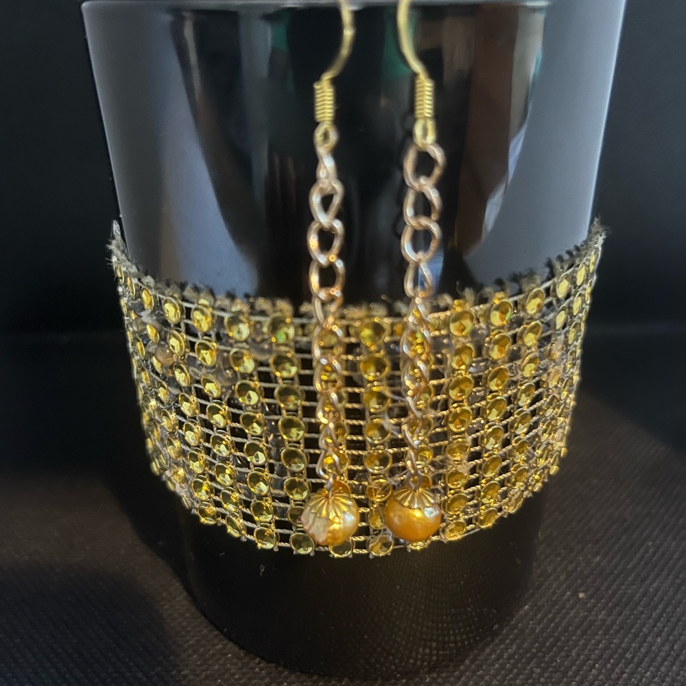 Gold earrings